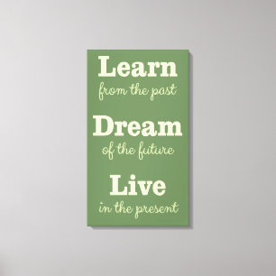 Custom colour Motivational Quote canvas print