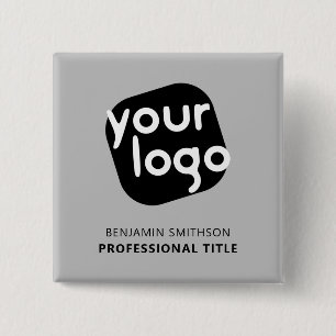 Custom Colour Name Title Add Your Logo Here Brande 15 Cm Square Badge