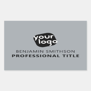 Custom Colour Name Title Add Your Logo Here Brande Rectangular Sticker