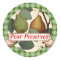 Custom colour pear tree fruit canning label