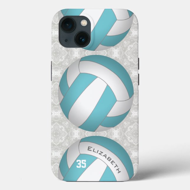 custom colour personalised girl's volleyball Case-Mate iPhone case (Back)