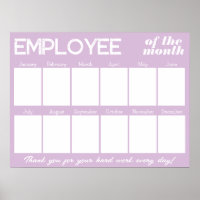 Custom colour photo employee of the month display