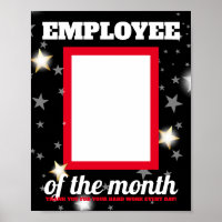 Custom colour photo insert employee of the month p