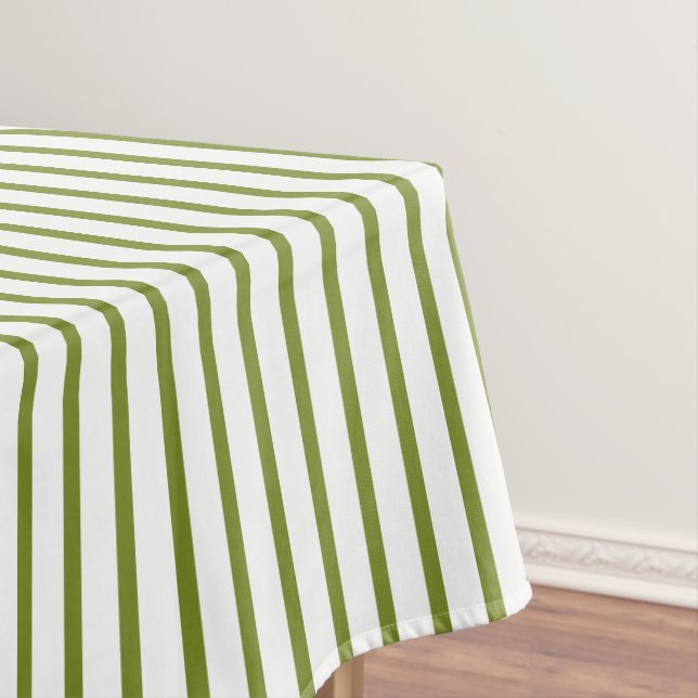 Custom Colour Pinstripe Pattern Tablecloth (In Situ)
