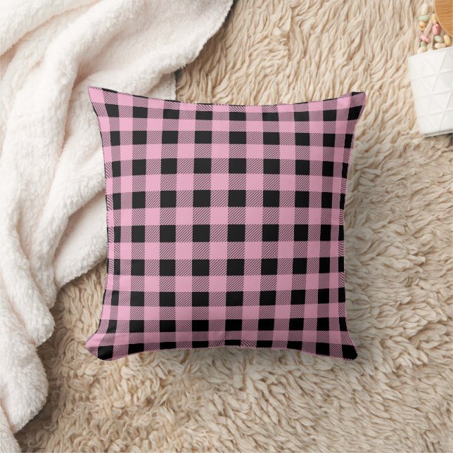 Custom Colour Plaid Pattern Cushion (Blanket)