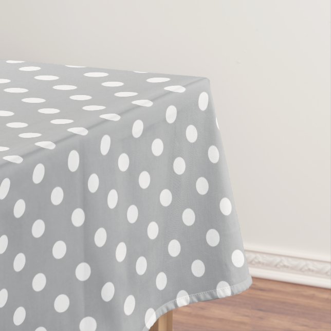 Custom Colour Polkadot Pattern Tablecloth (In Situ)