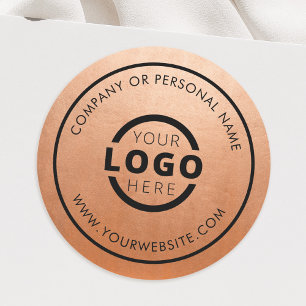 Custom Colour Promotional Business Logo Branded Classic Round Sticker