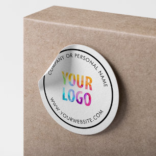 Custom Colour Promotional Business Logo Branded Classic Round Sticker