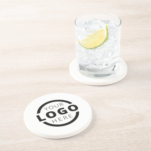 Custom Colour Promotional Business Logo Branded Coaster (Side)
