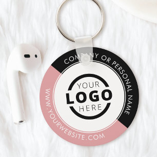 Custom Colour Promotional Business Logo Branded Key Ring