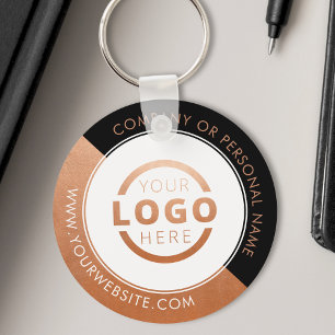 Custom Colour Promotional Business Logo Branded Key Ring