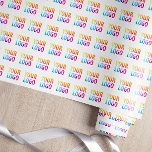 Custom Colour Promotional Business Logo Branded Wrapping Paper