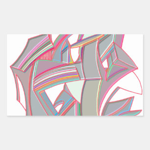 Custom Colour Rectangular Sticker