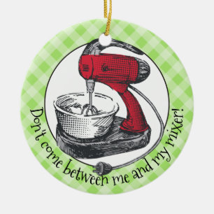Custom colour retro stand mixer Christmas ornament