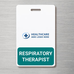 Custom Colour Role Respiratory Therapist Companion ID Badge