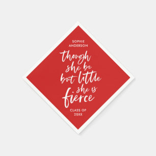 Custom Colour Script Little But Fierce Shakespeare Napkin