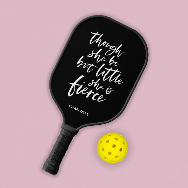 Custom Colour Script Little But Fierce Shakespeare Pickleball Paddle (Creator Uploaded)