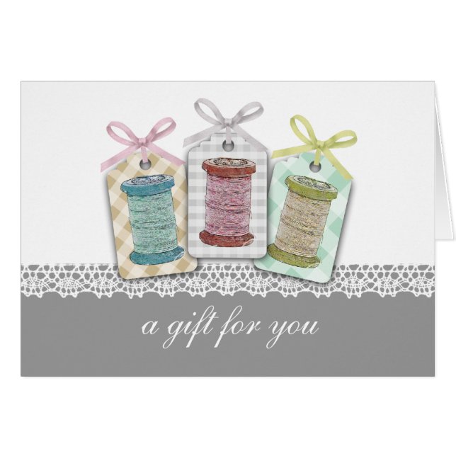 Custom colour spools of thread sewing seamstress (Front Horizontal)