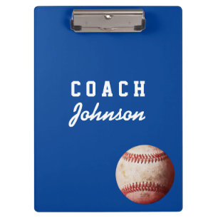 Custom Colour Sports Coach baseball Clipboard