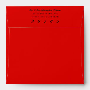 Custom Colour Square Envelopes Return Address