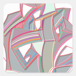 Custom Colour Square Sticker