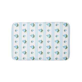 Custom Colour Sweet Cottage Floral Pattern Bath Mat