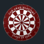 Custom Colour Template | 2-Colours | Graduation Dartboard<br><div class="desc">Change the background colour to the school colour and personalise the text as needed. Congratulate the grad in your life with your desired messages such as "CON-GRAD-ULATIONS CLASS OF 20XX". This dartboard would be great to double as an activity to have at the graduation party as well as a graduation...</div>