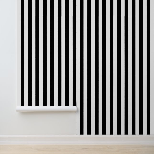 Custom Colour Vertical Stripe Pattern Wallpaper (Application)