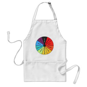 Custom Colour Vintage Colour Wheel Standard Apron