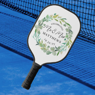 Custom Colour Wedding Greenery Pickleball Paddle