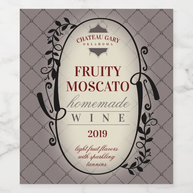 Custom colour wedding homemade wine personalised label (Single Label)