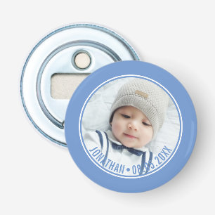 Custom Colour with Custom Photo and Text Bottle Opener