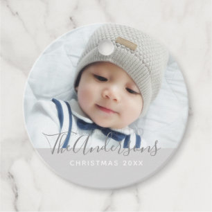 Custom Colour with Custom Photo and Text Favour Tags