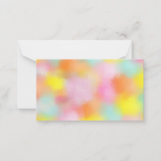 Custom Colourful Abstract Blank Template Elegant (Front)