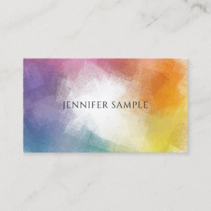 Custom Colourful Abstract Modern Elegant Template Business Card