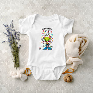 Custom Colourful Alien Emoji Toddler Fun  Baby Bodysuit