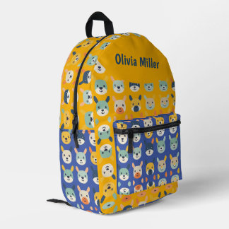 Custom Colourful Animal Mosaic Backpack