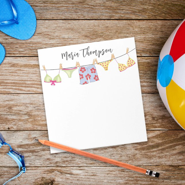 Custom Colourful Beach Tropical Summer Notepad (Creator Uploaded)