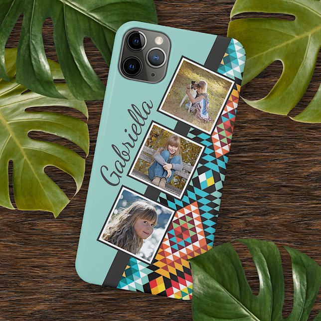 Custom Colourful Classic Southwestern Mosaic Art Case-Mate iPhone Case (Creator Uploaded)