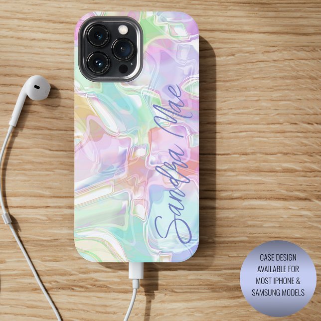 Custom Colourful Cute Fun Summer Watercolor Patter iPhone Case (Creator Uploaded)
