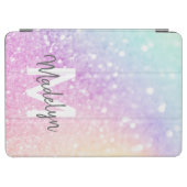 Custom Colourful Glitter Iridescent Elegant iPad Air Cover (Horizontal)