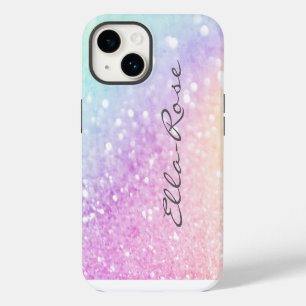 Custom Colourful Glitter Iridescent Elegant iPhone 14 Case