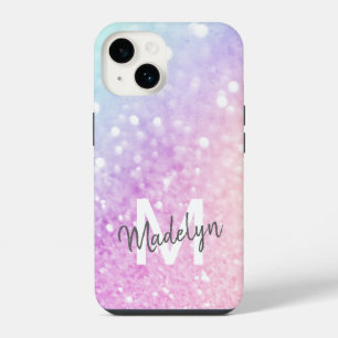 Custom Colourful Glitter Iridescent Elegant iPhone 14 Case
