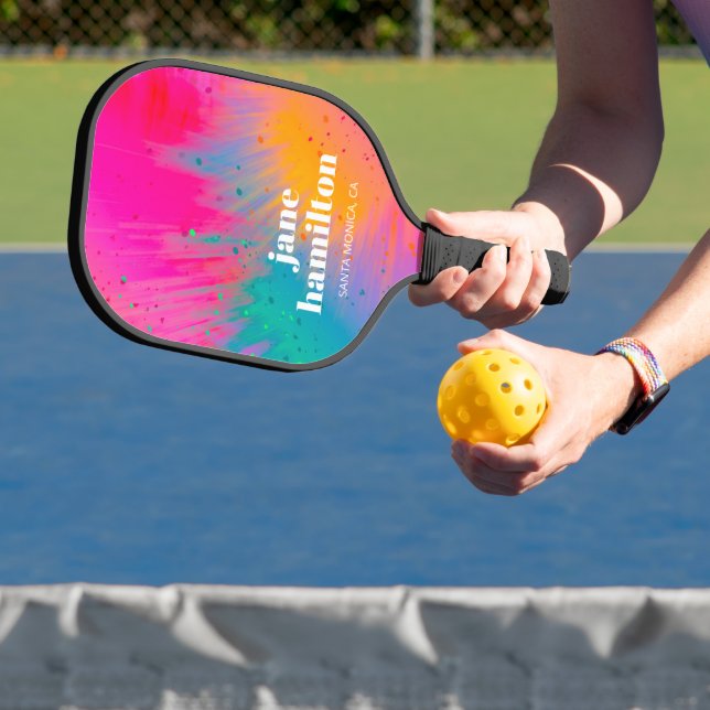Custom Colourful Pickleball Paddle (Insitu)