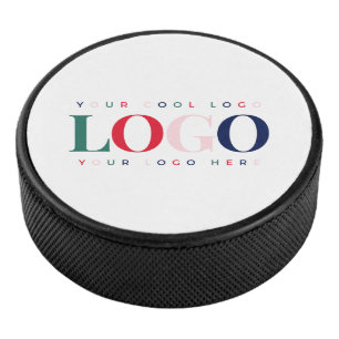 Custom Colourful Rectangle Business Logo Branded  Hockey Puck