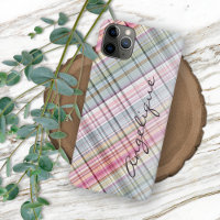 Custom Colourful Summer Plaid iPhone 13 Pro Max