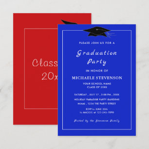 Custom Colours and Font Your Graduation Invitation