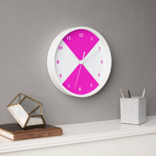Custom Colours and Numbers Font Your Clock Pink