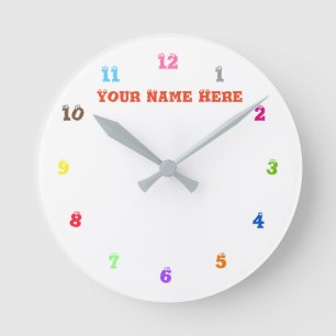 Custom Colours and Text Clock - Choose Your Font