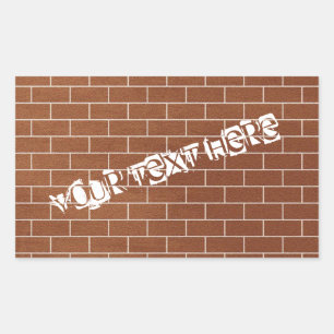 Custom Colours Brick Wall Sticker